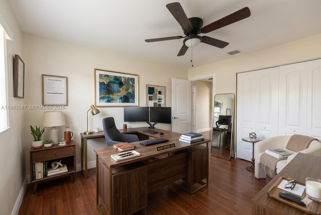 6110 Southwest 129th Place, Unit 1705 Miami, FL 33183 - Photo 34 of 39 Office virtually staged