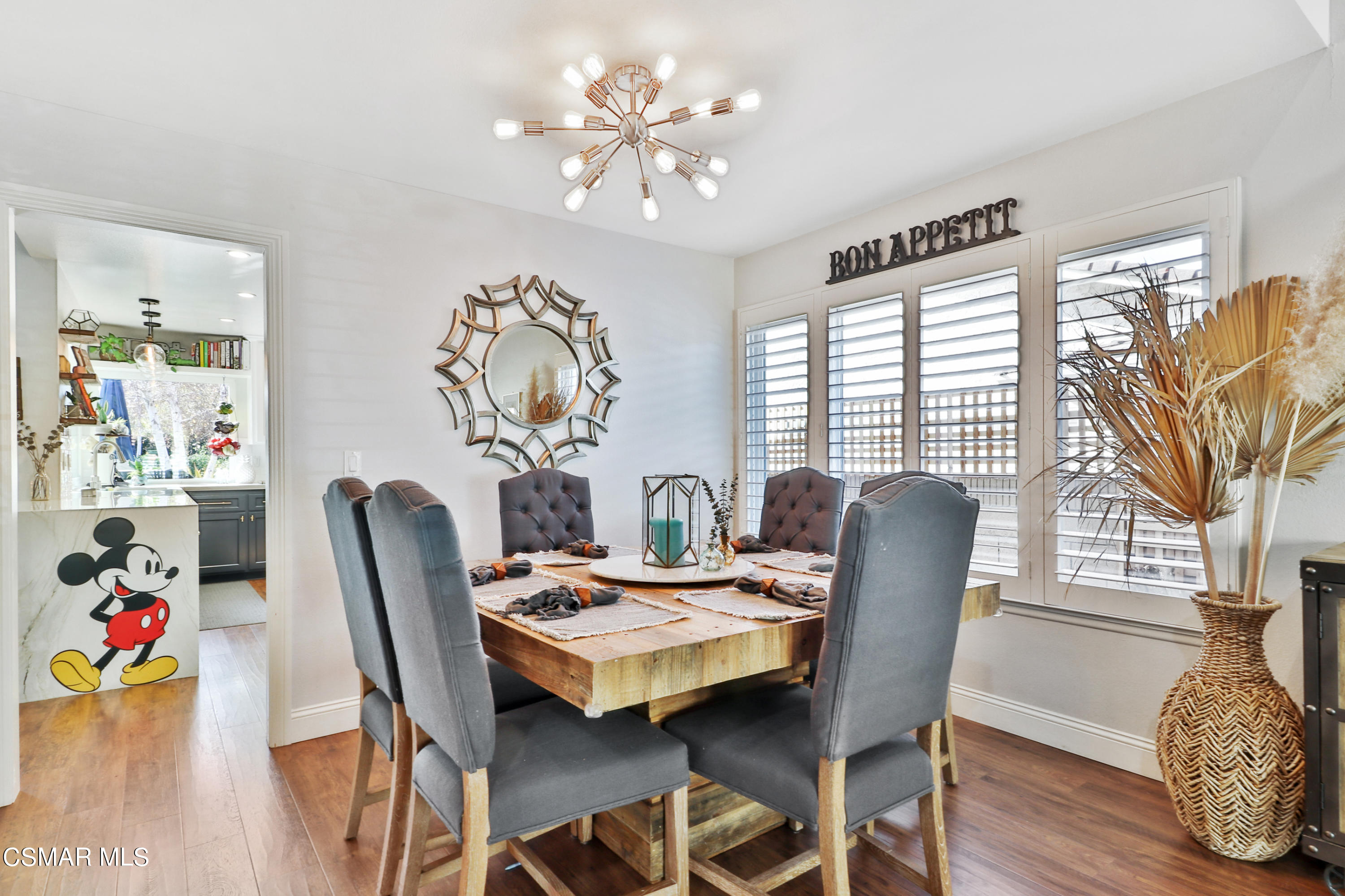 5938 Serena Street Simi Valley, CA 93063 - Photo 13 of 76 a view of a dining room with furniture window and wooden floor