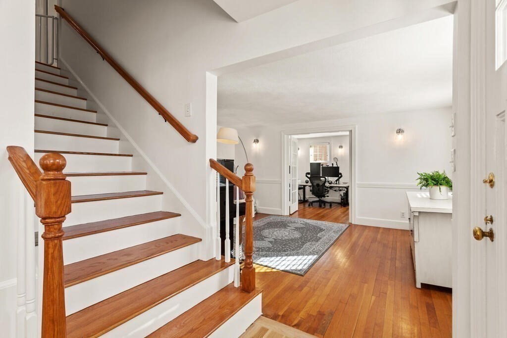 55 Harding Road Lexington, MA 02420 - Photo 10 of 18 a view of a living room and wooden floor