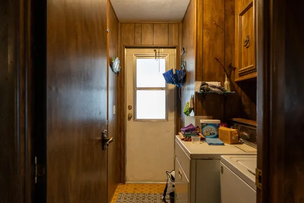 a room with storage and utility