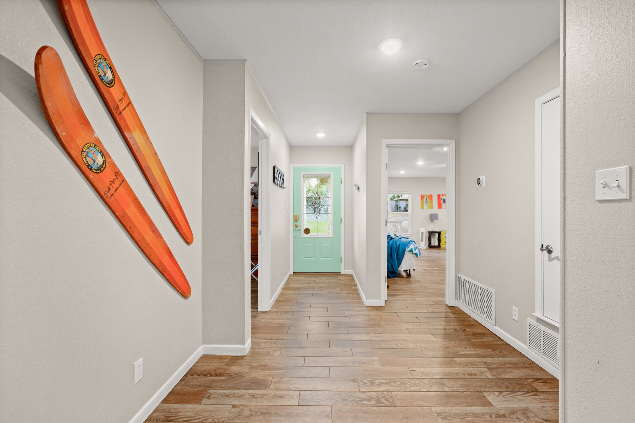 508 Riverside Drive Kingsland, TX 78639 - Photo 26 of 39 a view of an entryway with wooden floor