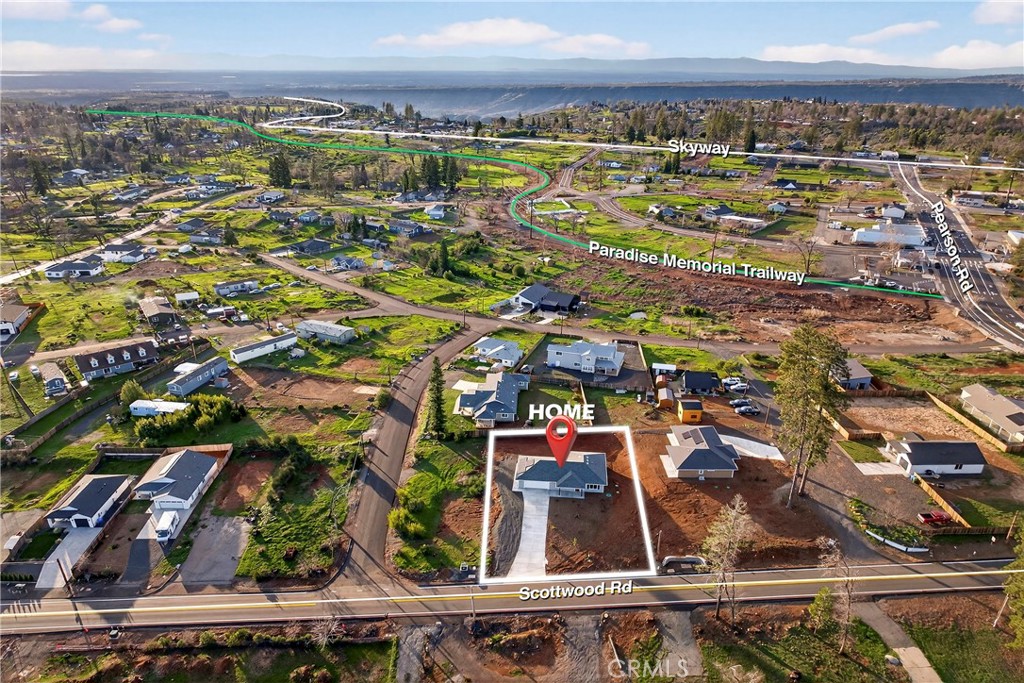 5617 Scottwood Road Paradise, CA 95969 - Photo 2 of 55 an aerial view of residential building and parking space