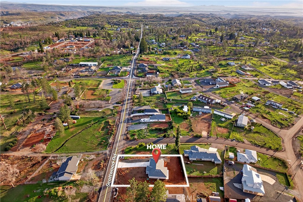 5617 Scottwood Road Paradise, CA 95969 - Photo 52 of 55 an aerial view of a city with lots of residential buildings
