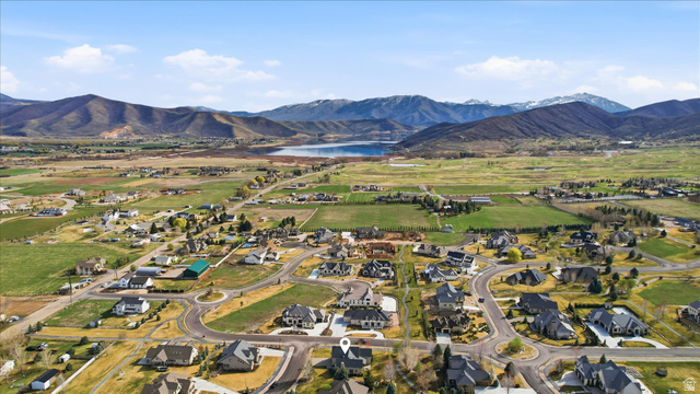 930 Price Farm Court Midway, UT 84049 - Photo 41 of 42 Aerial view of residential area and Deer Creek Reservoir