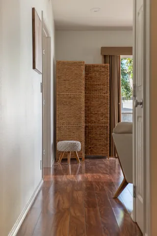 a view of room with a door