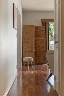 a view of room with a door