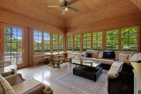 a view of livingroom with furniture and wooden floor