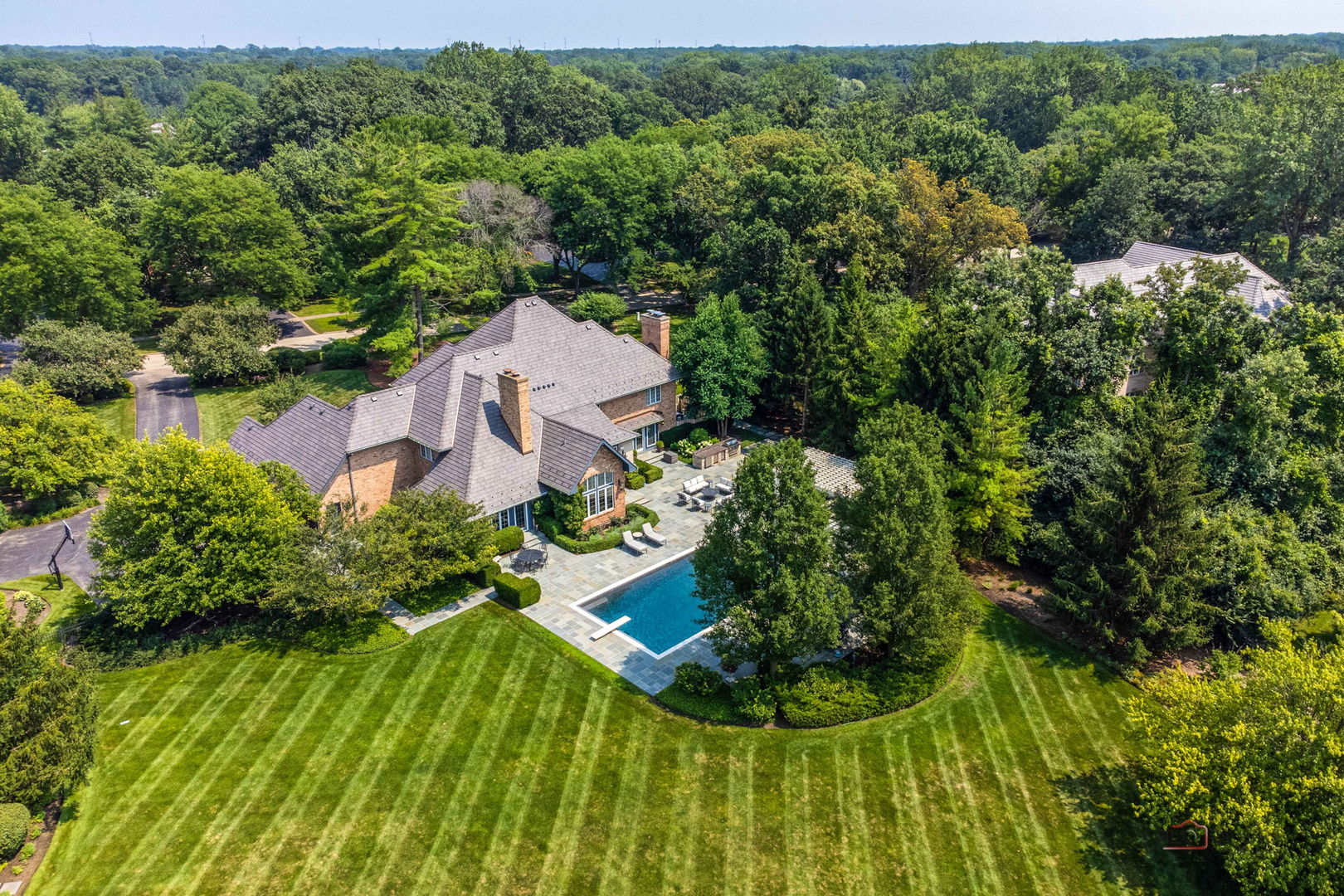 1090 Evergreen Drive Lake Forest, IL 60045 - Photo 3 of 66 an aerial view of a house with a yard