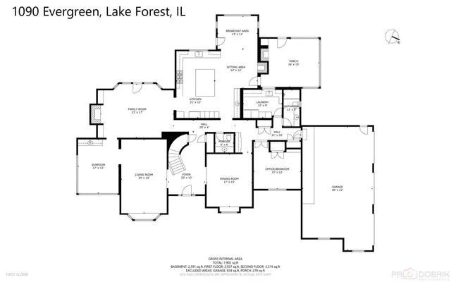 $2,700,000 | 1090 Evergreen Drive, Lake Forest, IL 60045