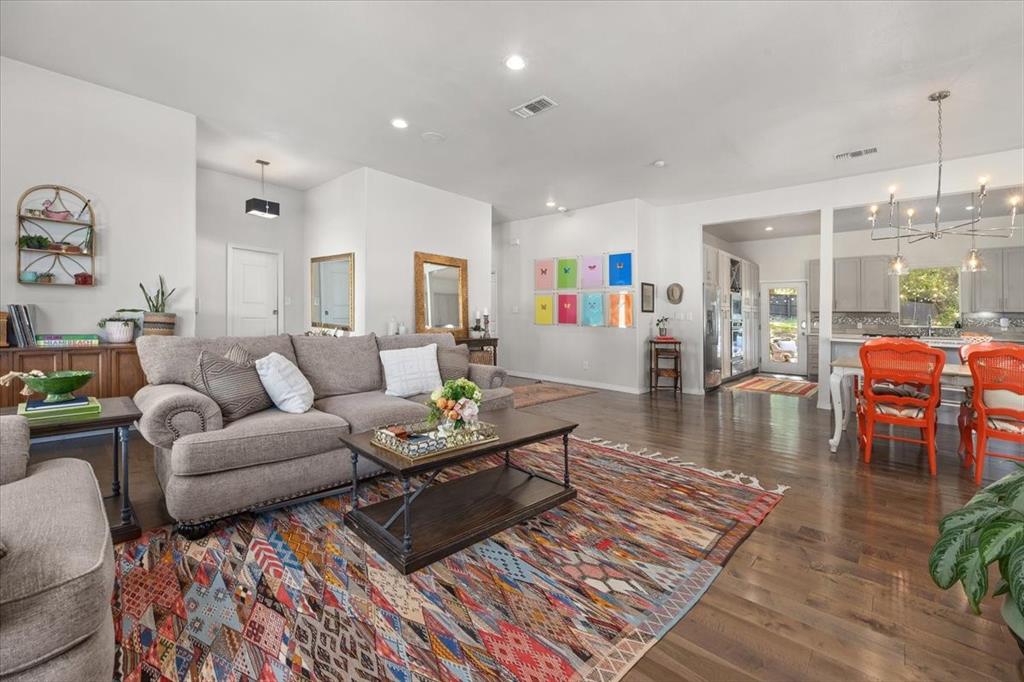 6121 Sharon Road Fort Worth, TX 76116 - Photo 11 of 37 a living room with furniture and wooden floor