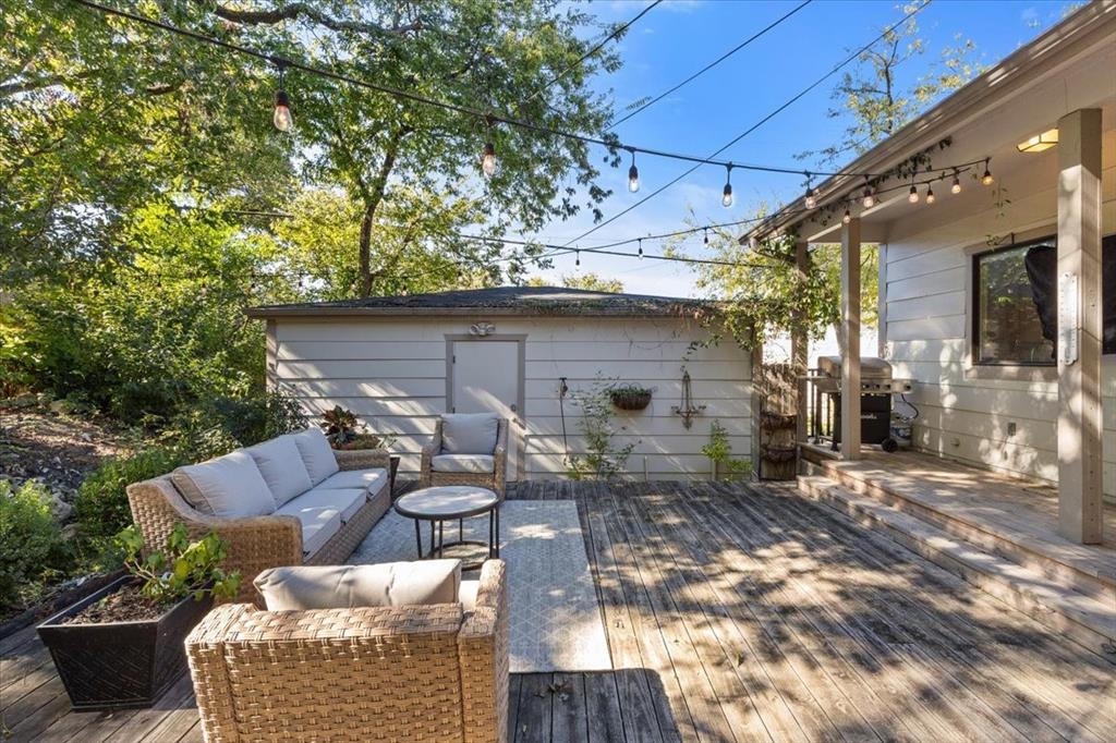 6121 Sharon Road Fort Worth, TX 76116 - Photo 32 of 37 a patio with sofas fire pit and outdoor seating