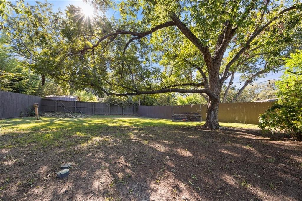 6121 Sharon Road Fort Worth, TX 76116 - Photo 37 of 37 a view of backyard with tree