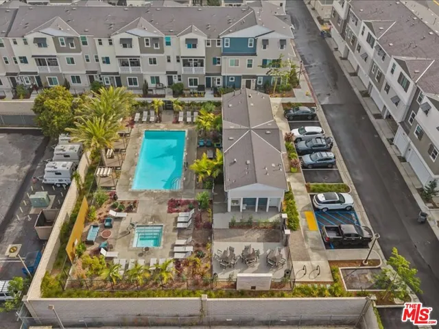 a aerial view of multiple houses