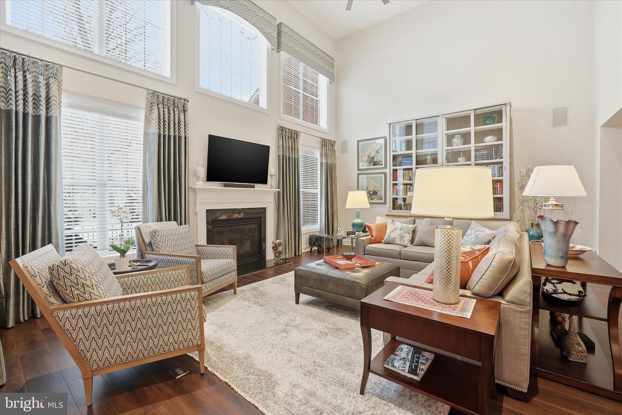 35 Rittenhouse Circle Newtown, PA 18940 - Photo 32 of 72 Sunlit Two Story Family Room And Gas Fireplace