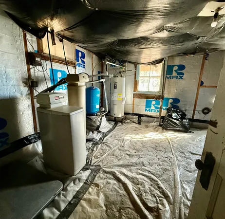 a room with storage and utility