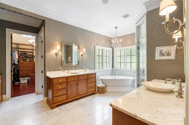 a view of a hallway with a window and a couch