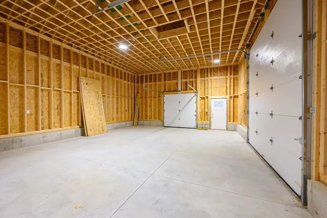 a view of backyard of house