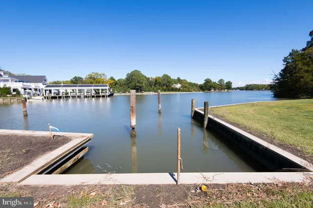 a view of a lake with houses