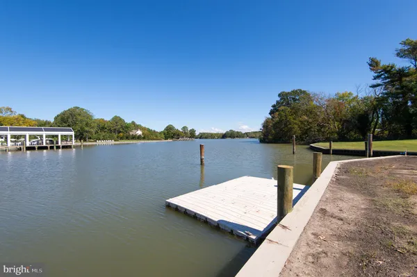 a view of a lake with houses