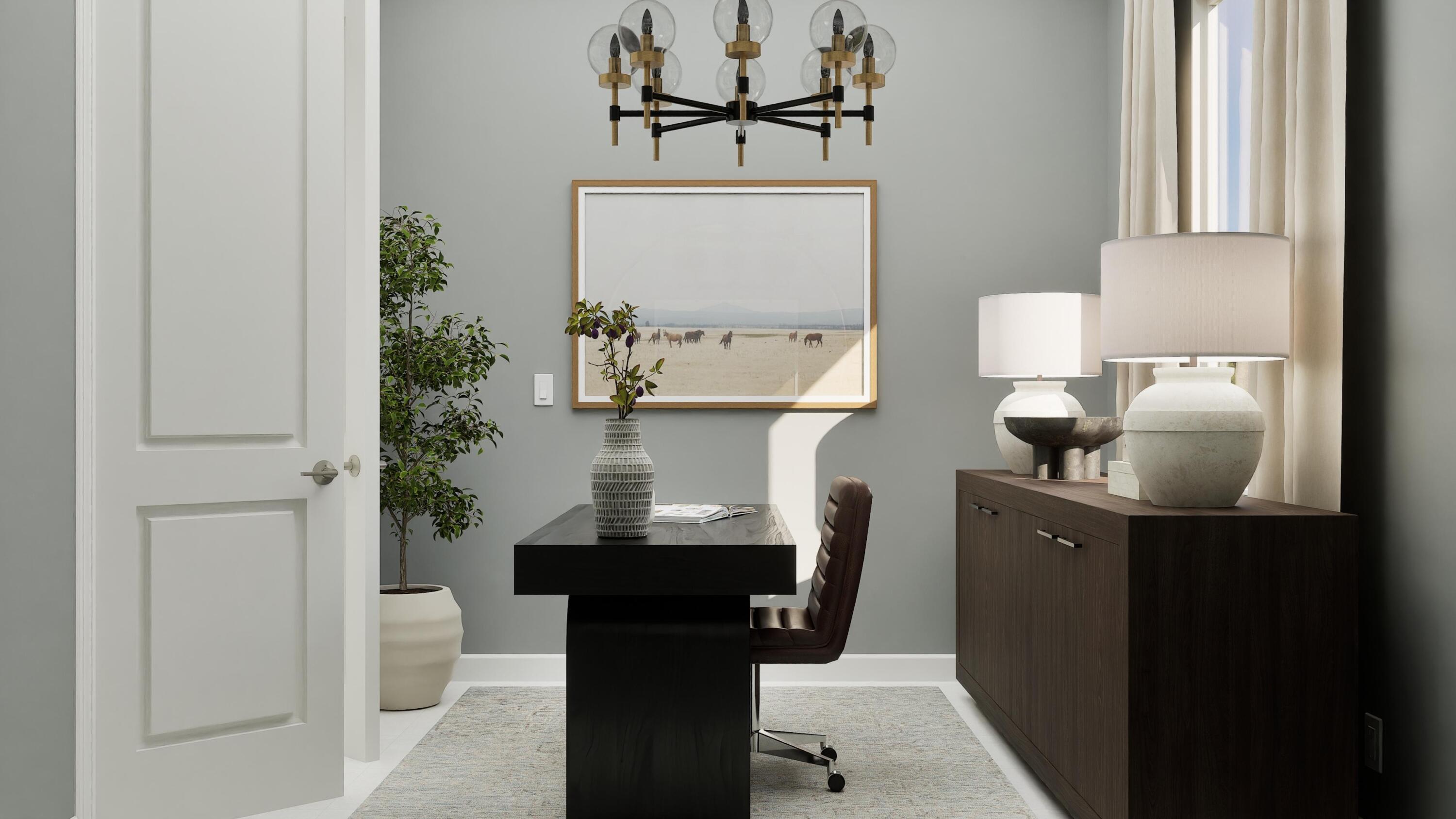 1014 Raleigh Way Wellington, FL 33449 - Photo 24 of 25 a view of a workspace with furniture and wooden floor