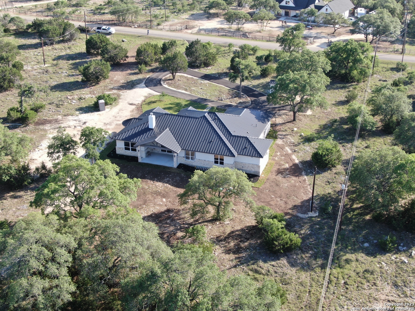 208 River Ridge Boerne, TX 78006 - Photo 31 of 38 an aerial view of a house with a yard