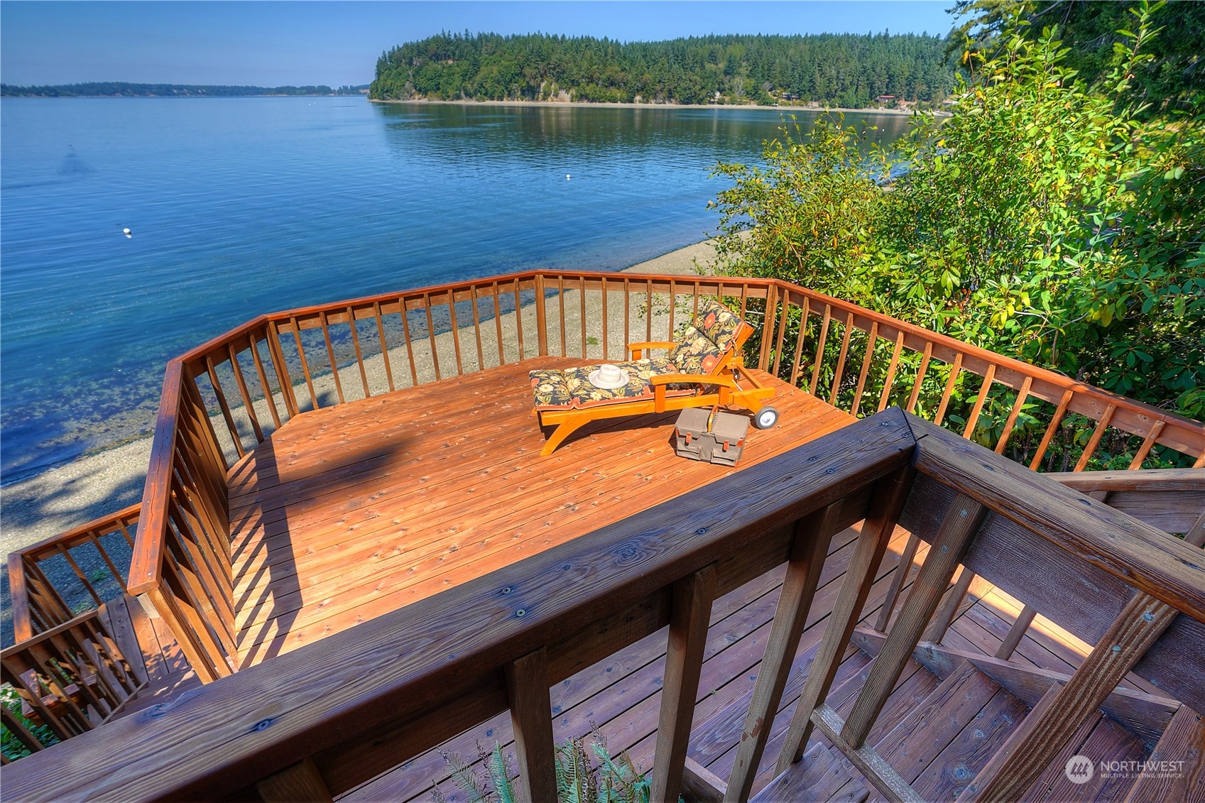 14507 Outer Bay Road Anderson Island, WA 98303 - Photo 15 of 40 a view of a roof deck with lake view
