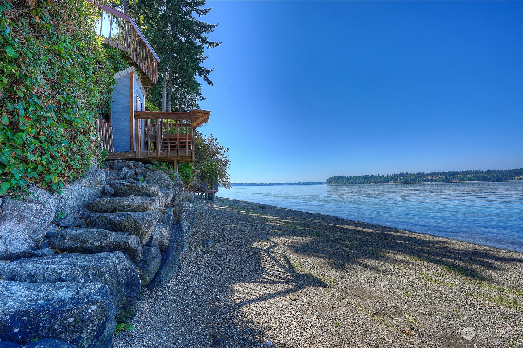 14507 Outer Bay Road Anderson Island, WA 98303 - Photo 39 of 40 a view of a yard with an outdoor space