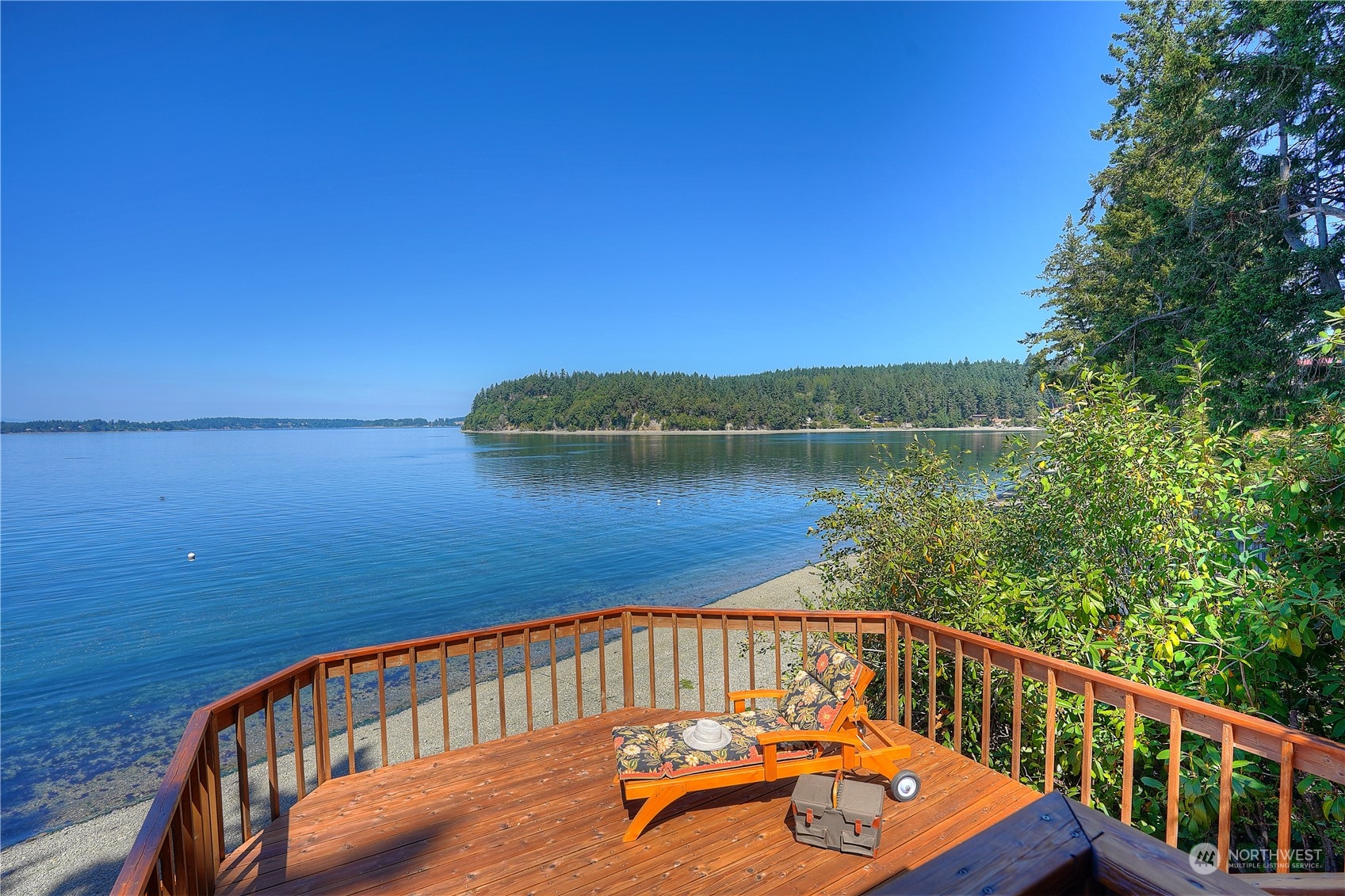 14507 Outer Bay Road Anderson Island, WA 98303 - Photo 7 of 40 a view of a balcony with lake view