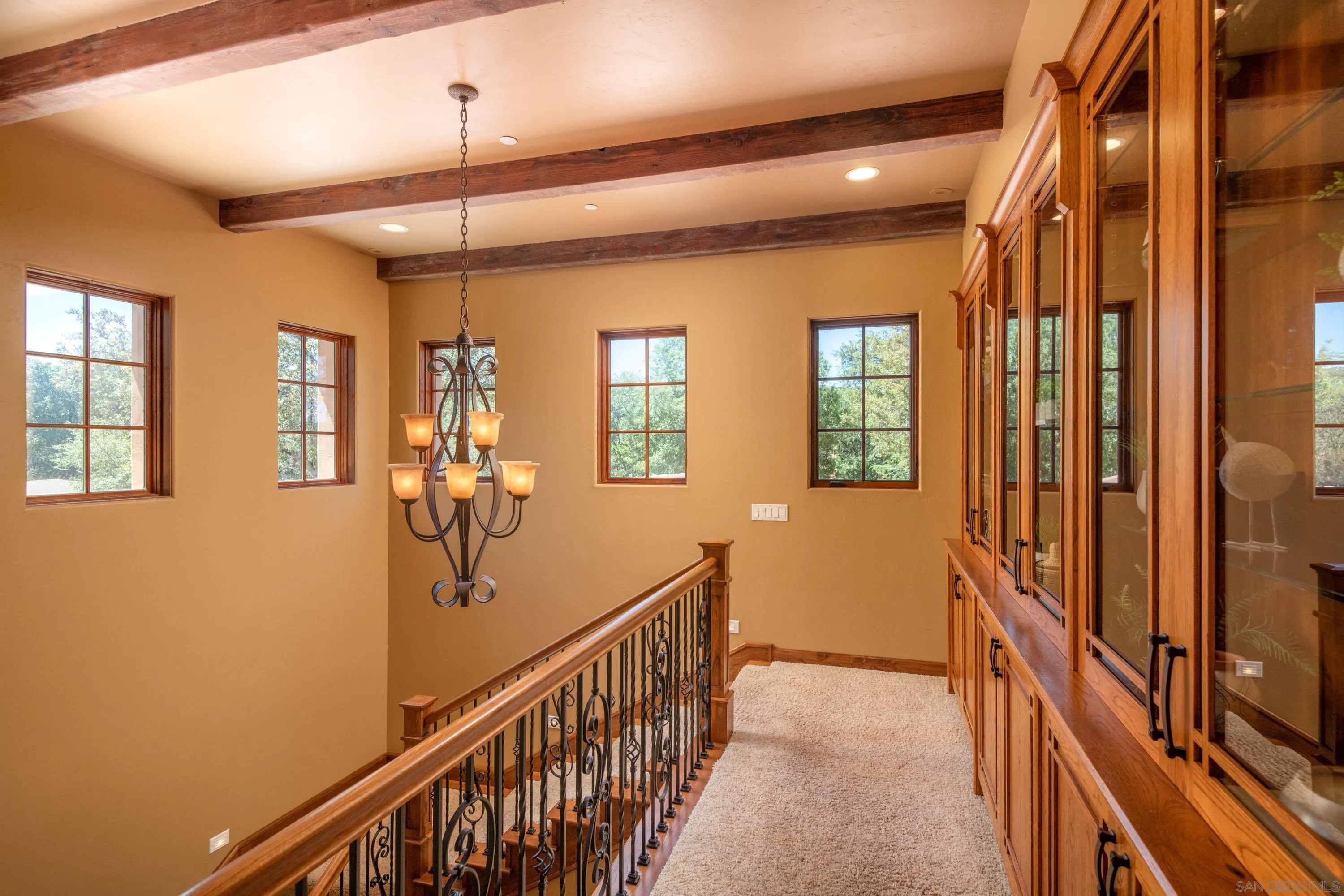 23835 Viejas Grade Road Descanso, CA 91916 - Photo 27 of 62 a view of a hallway with windows