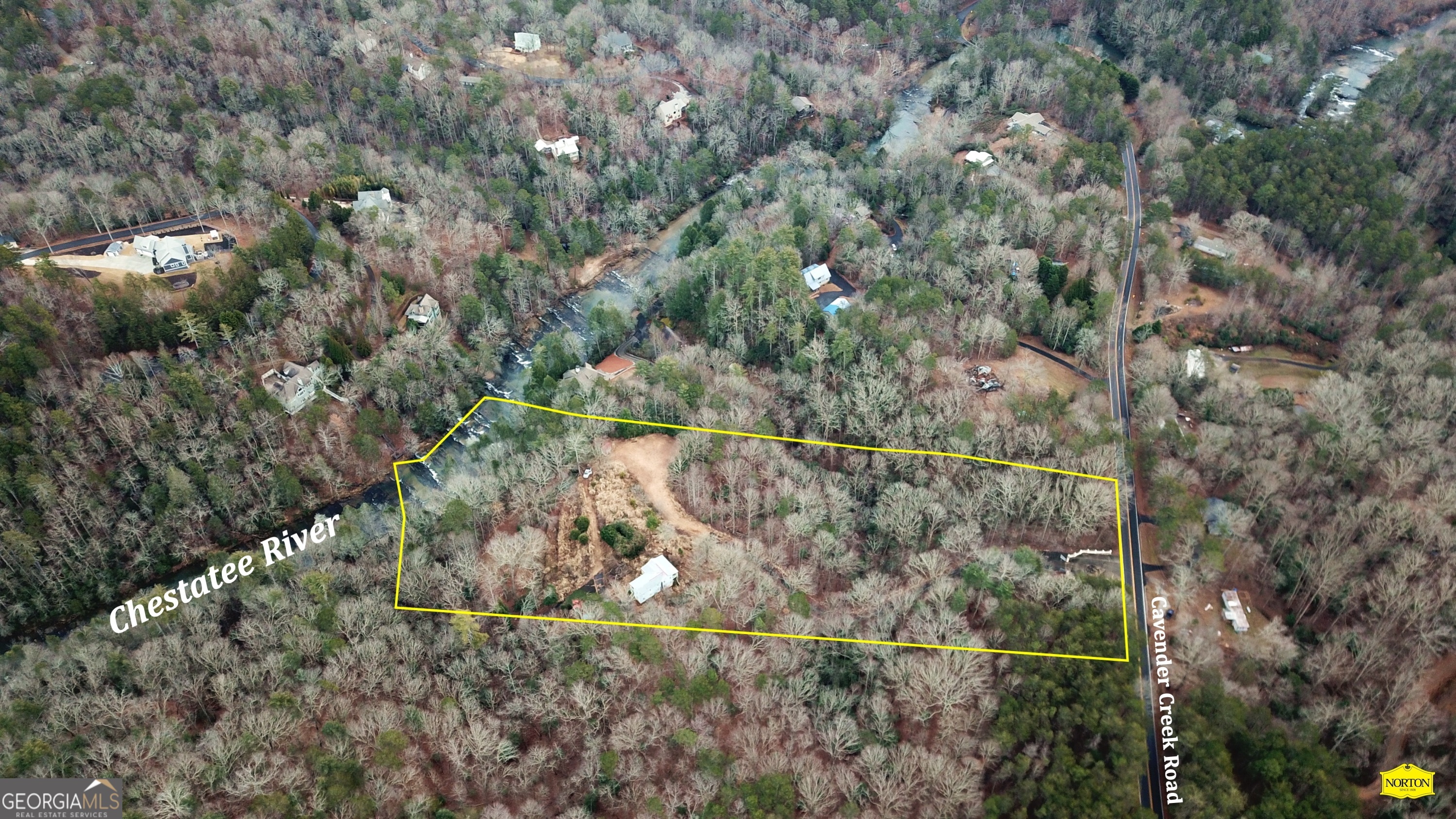 5565 Cavender Creek Road Dahlonega, GA 30533 - Photo 3 of 17 a view of a city and lush green forest