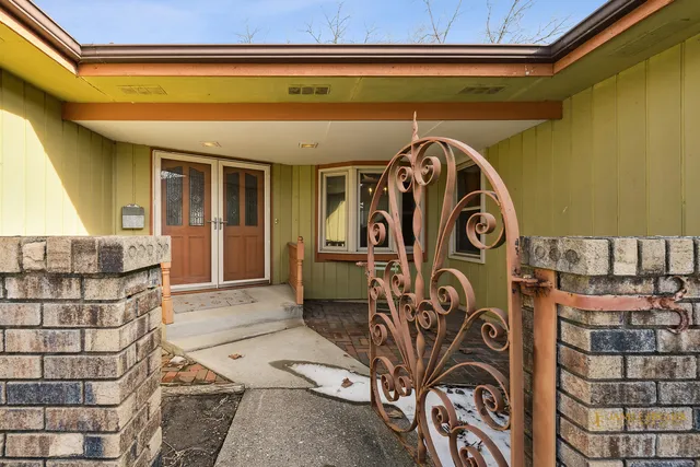 a view of front door