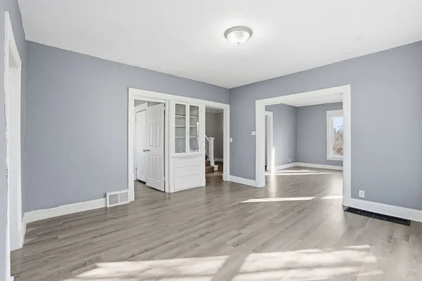 wooden floor in an empty room