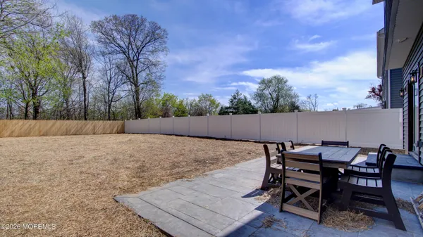 a view of outdoor space with seating
