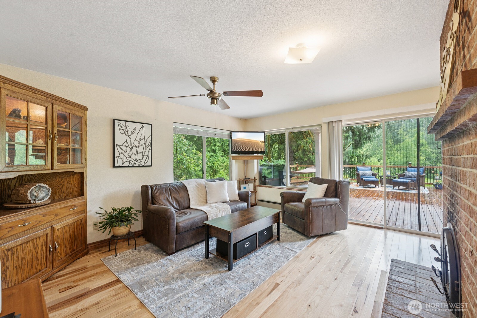 45908 Southeast Edgewick Road North Bend, WA 98045 - Photo 14 of 40 a living room with furniture and a large window