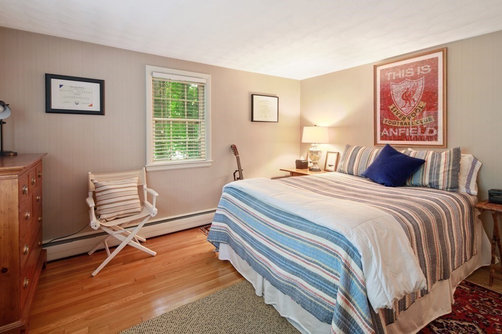 6 Bishops Lane Hingham, MA 02043 - Photo 14 of 22 a bedroom with a bed and a painting on the wall