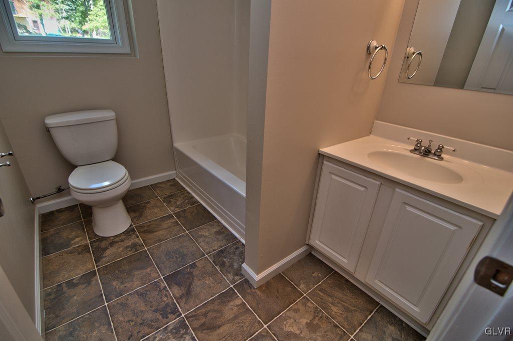 4913 Pine Ridge Drive West Bushkill, PA 18324 - Photo 37 of 50 The lower level full bath has a vinyl floor, fresh