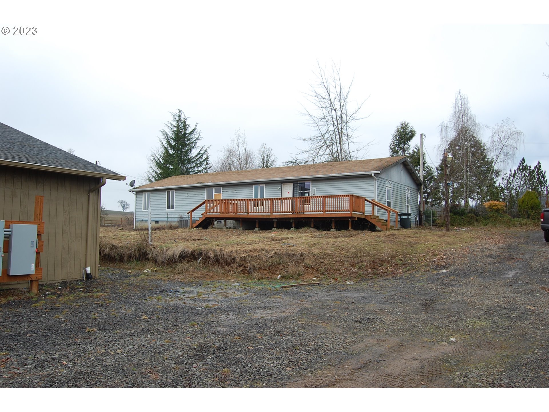8850 Red Prairie Road Sheridan, OR 97378 - Photo 12 of 26 a front view of a house with a yard