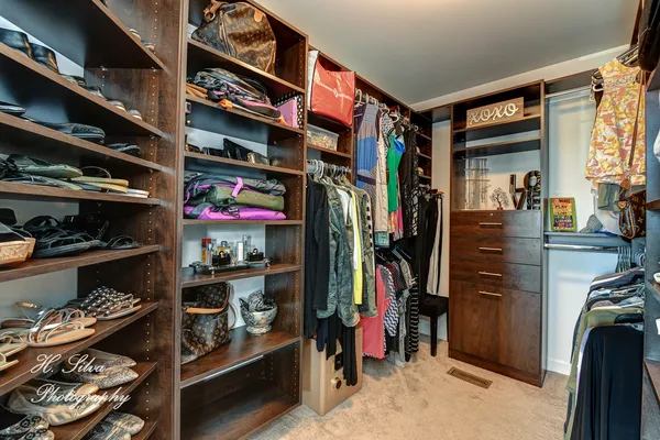 a view of walk in closet