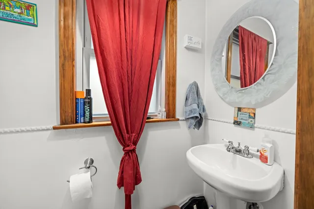 an aerial view of a houses with outdoor space