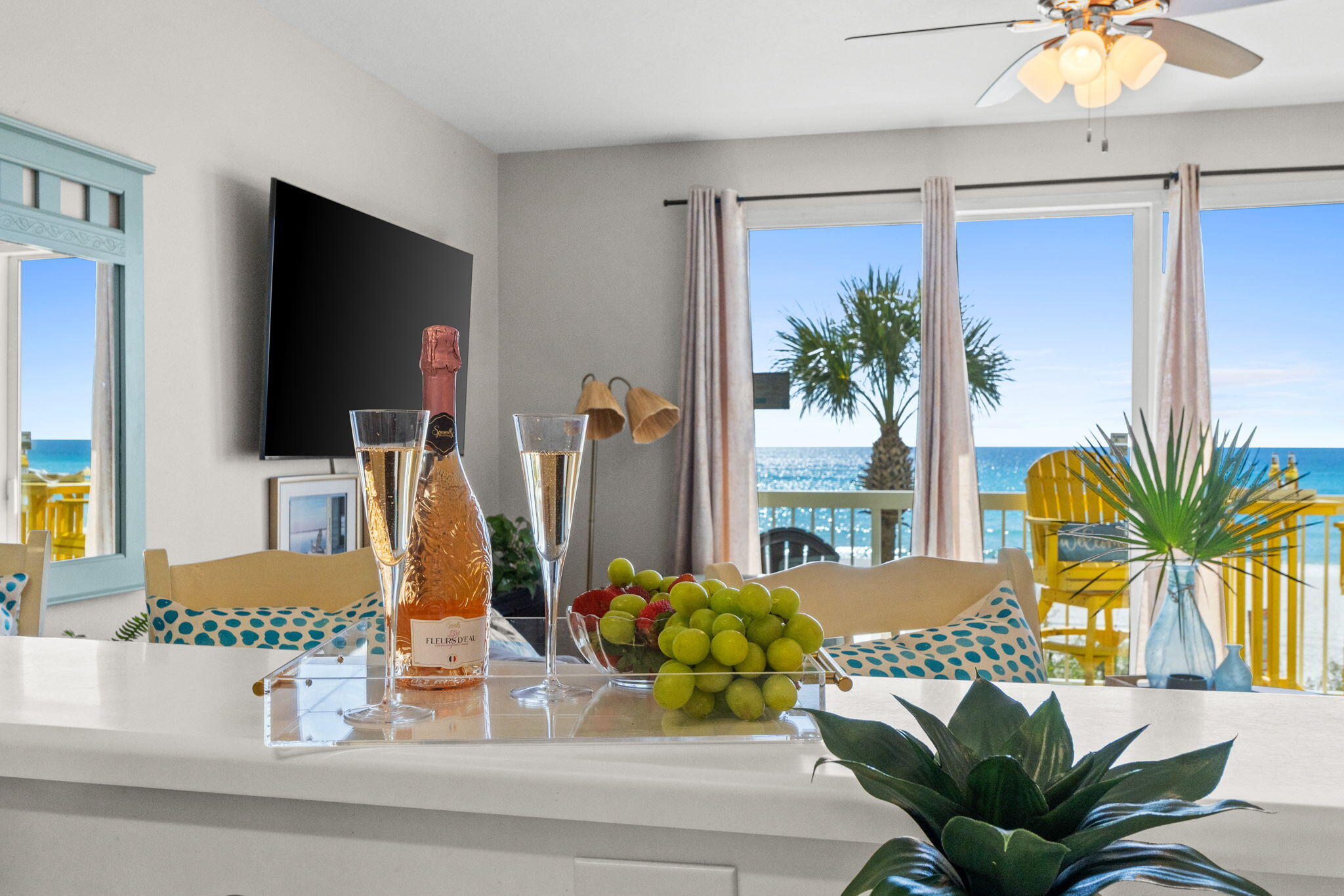 17757 Front Beach Road, Unit 104 Panama City Beach, FL 32413 - Photo 8 of 40 a view of living room with furniture