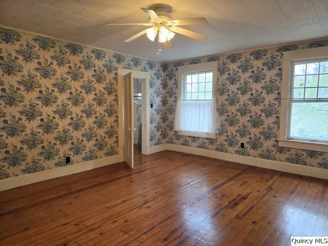 242 Main Street Carthage, IL 62321 - Photo 19 of 28 wooden floor in an empty room with a window