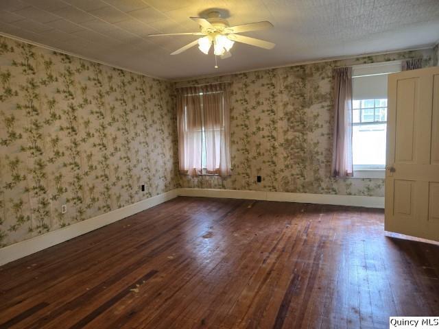 242 Main Street Carthage, IL 62321 - Photo 24 of 28 wooden floor in an empty room with a window