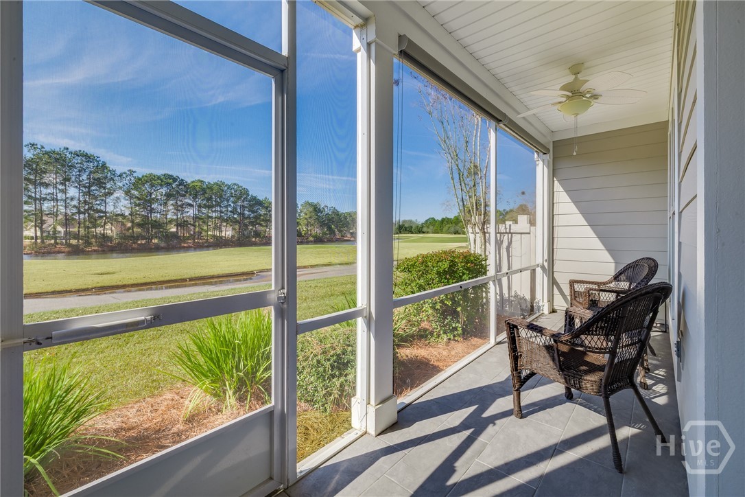 119 Danbury Court Pooler, GA 31322 - Photo 4 of 51 Screened Porch and Golf Course view