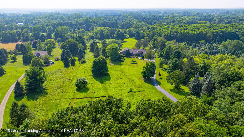 5353 Barton Road Williamston, MI 48895 - Photo 86 of 88 5353 Barton. Aerial Front View