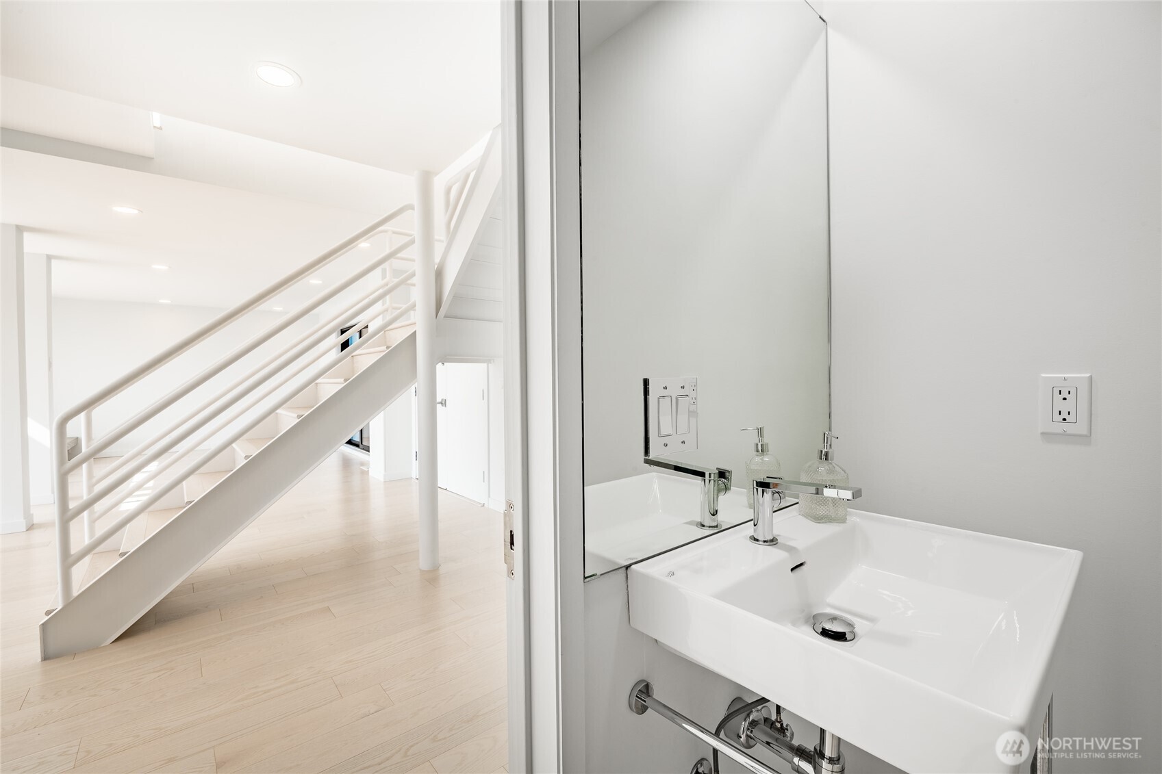 1613 Edwards Drive Point Roberts, WA 98281 - Photo 20 of 38 a bathroom with a sink and a mirror