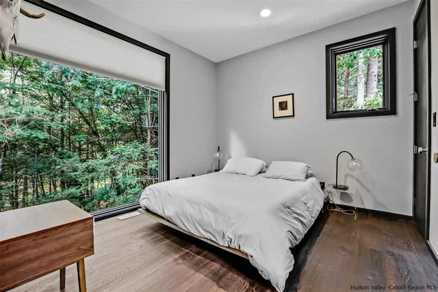 a room with furniture and a window