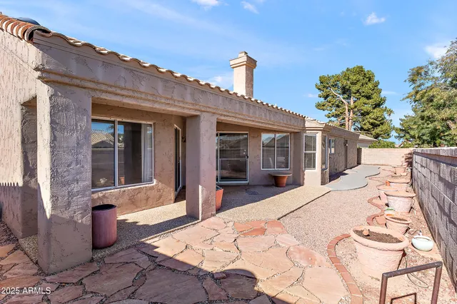 a front view of a house