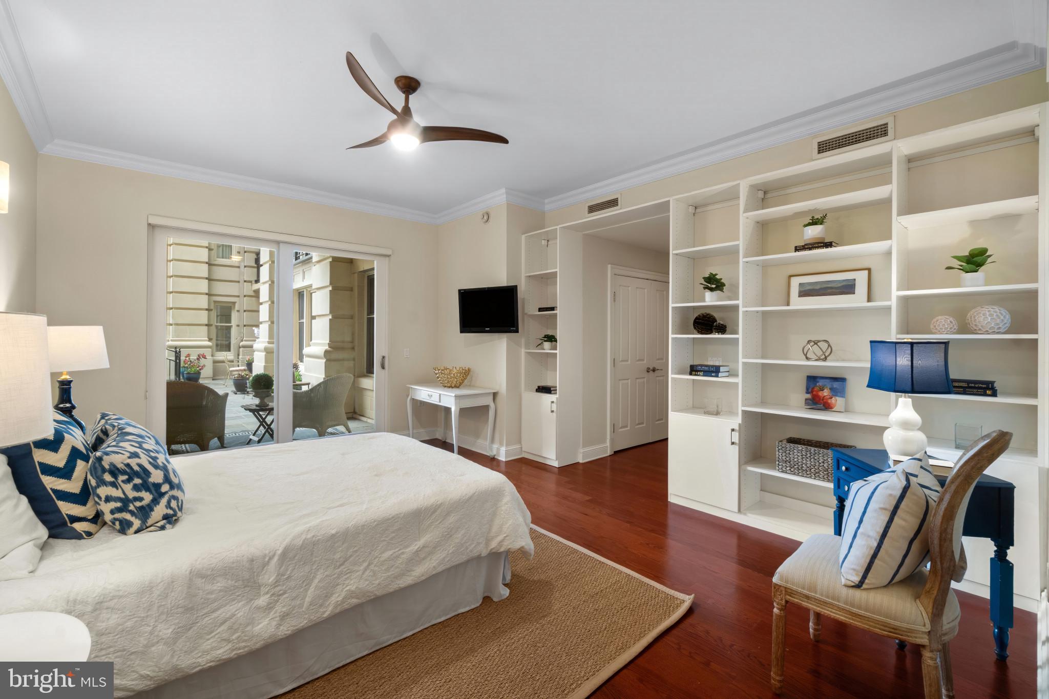 801 Key Highway, Unit 130 Baltimore, MD 21230 - Photo 26 of 52 Primary Bedroom with Builtins