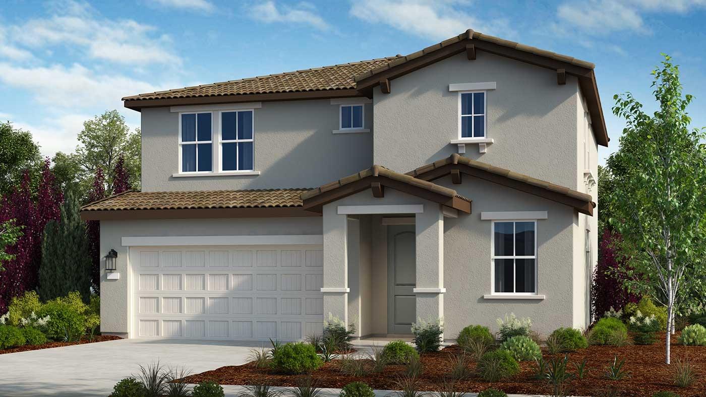 7633 Flatbow Way Sacramento, CA 95829 - Photo 1 of 1 a front view of a house with a yard and potted plants