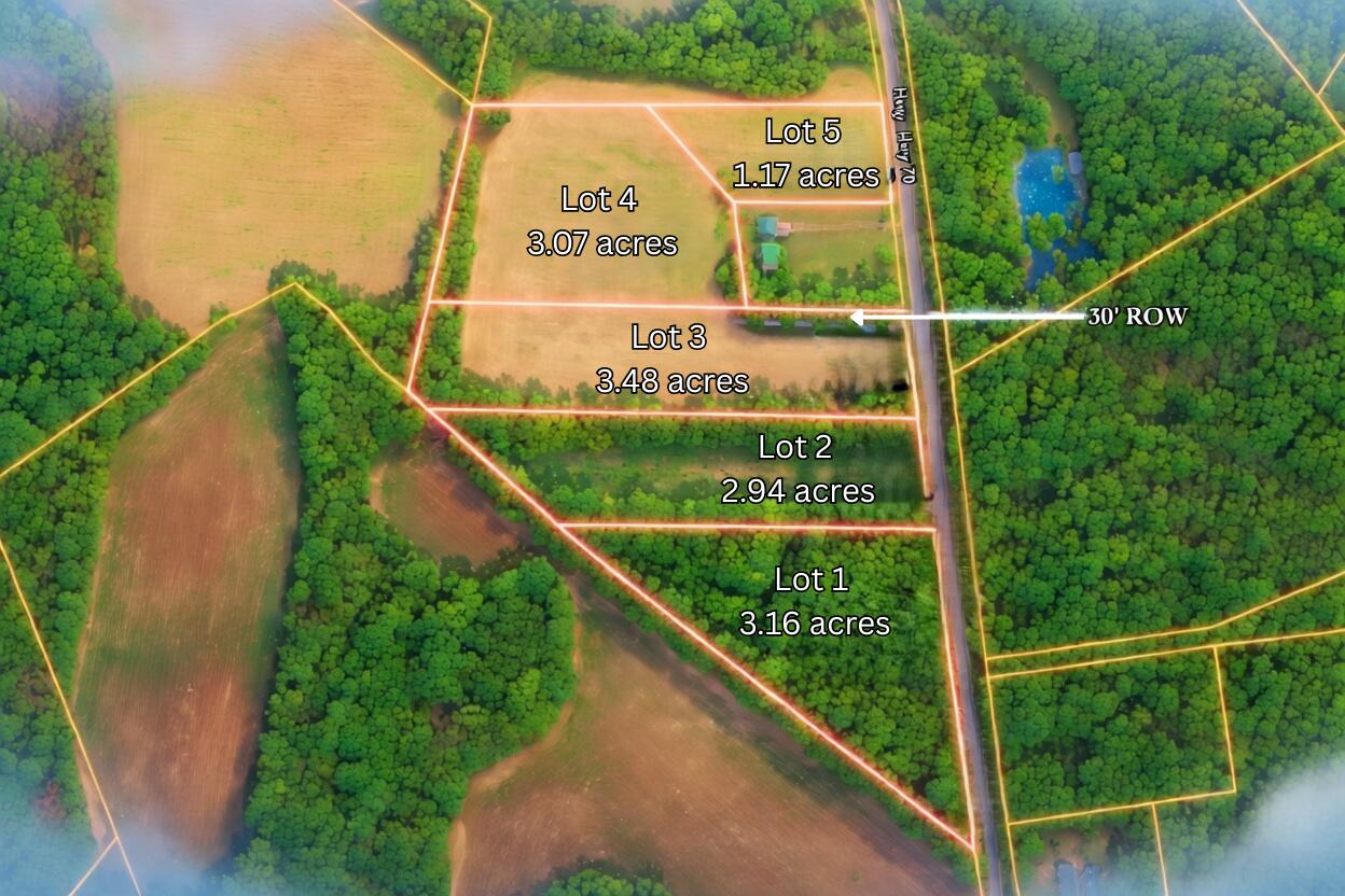 0 Clarks Hill Drive, Unit 1 St. George, SC 29477 - Photo 5 of 9 Clarks Hill 5 Lot Layout